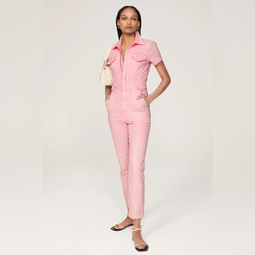 Good American Pink Jumpsuit
